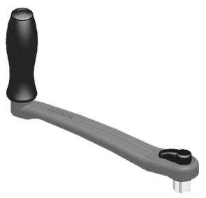 [] Lofrans' Winch Handle, Anodised Aluminium, with lock, 25cm, Black image