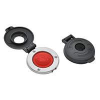 [] Lofrans' Footswitch, w/red button, Grey image