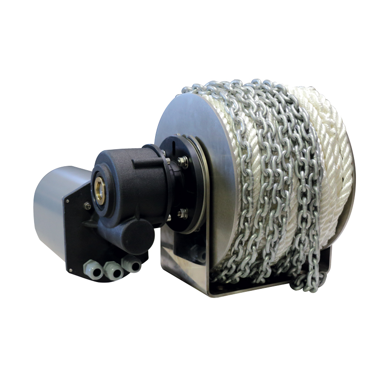 [] Lofrans' DRUM WINCH 800W/12V WITH ROPE & CHAIN image
