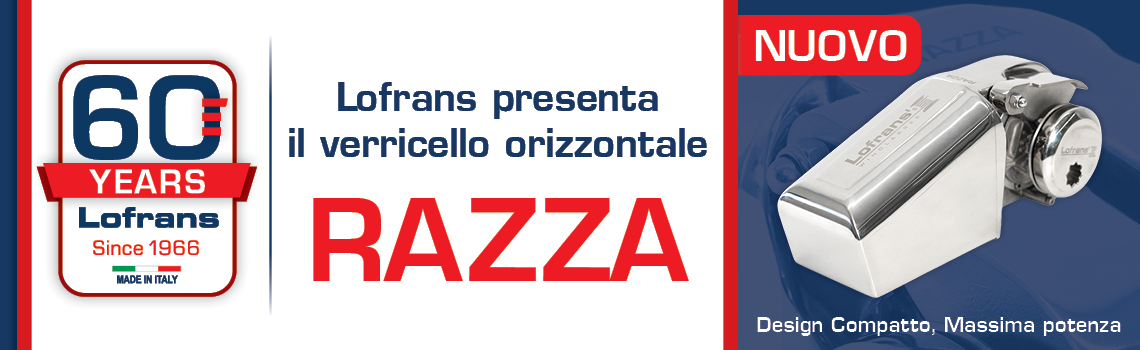 Celebrating 60 Years of Innovation  Lofrans Introduces the Razza Horizontal Windlass