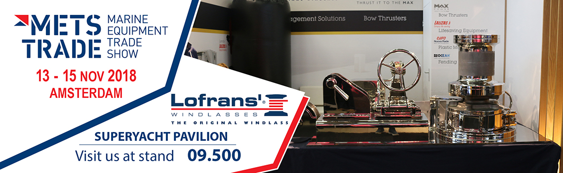 Lofrans' at METS TRADE 2018 - SuperYacht Pavilion Image